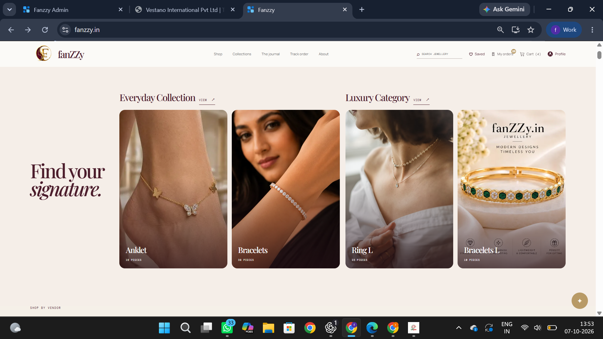Fanzzy jewellery collections