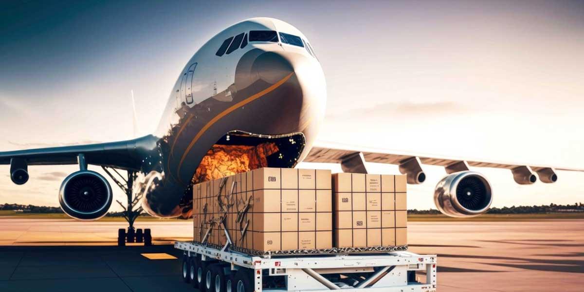 Air cargo freight loading for international import and export operations